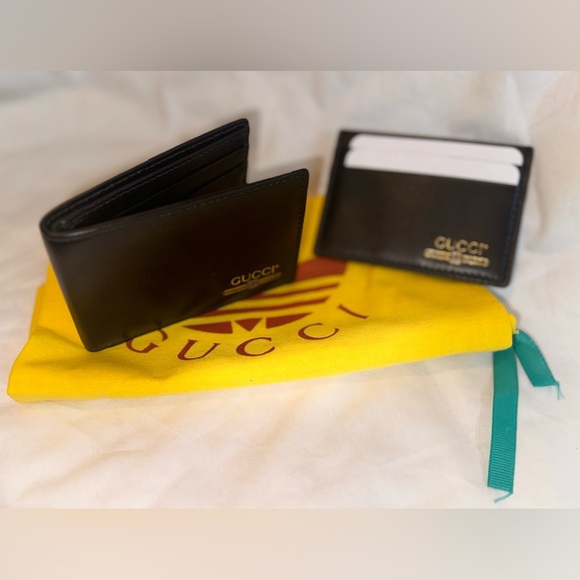 Gucci x Adidas collab 3 pc bundle - Wallet / cardholder insert / Dustbag - Picture 9 of 15